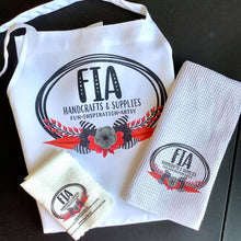 Load image into Gallery viewer, SPECIAL OFFER: GOT CRAFT FAIR? CUSTOM APRON, WAFFLE TOWEL AND MICROFIBER CLOTH SET